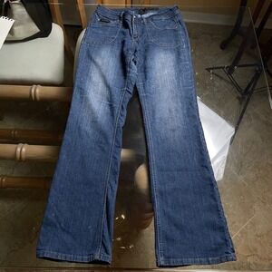 Rocawear Flare Leg Jeans Y2K Style Dark Wash Denim Women's Size‎ 11